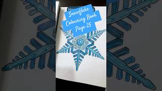 Snowflake Colouring Book (pg 25) #coloringbookflipthrough