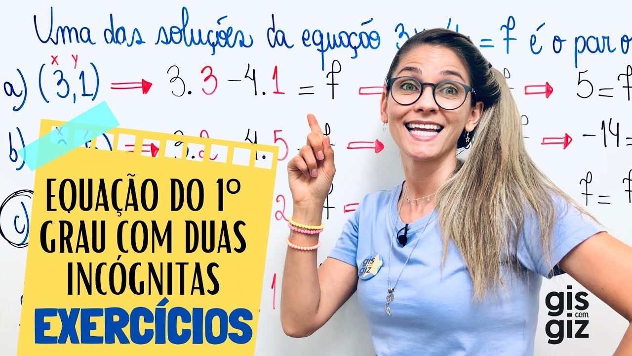 EQUAÇÃO DO 1º GRAU COM DUAS INCÓGNITAS #11