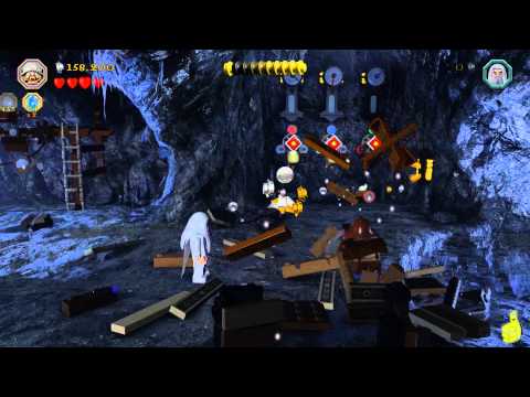Lego The Hobbit: Lvl 6 Over Hill and Under Hill - FREE PLAY (All Minikits, Treasures & Design) - HTG