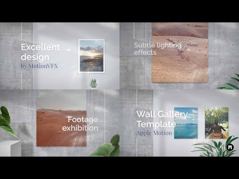 Wall Gallery Modular Template for Apple Motion & FCPX - MotionVFX