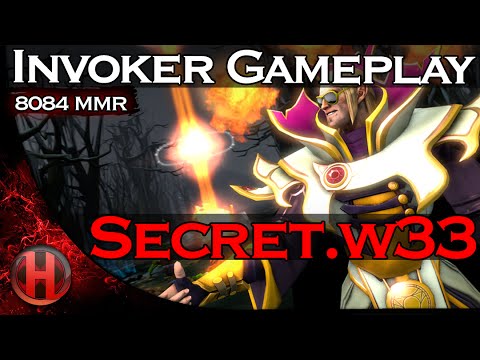 Secret.w33 | 8084MMR Invoker Gameplay Dota 2