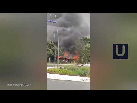 Požar u Novom Sadu: GORE BARAKE KOD NOVOG GROBLJA