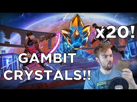 OPENING 20 GAMBIT CRYSTALS - Marvel Contest of Champions!