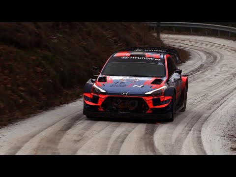 Tests Ott Tanak - Rallye Monte Carlo 2020 - Icy road [HD]