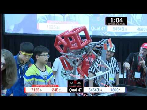 2015 VRC Engr Q47 - 7125 24B vs 5454B 4800 - 63 to 30 - VEX Worlds 2015 - Engineering Division