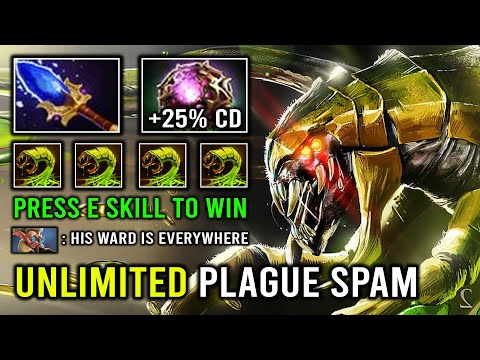 How to EZ Win By Pressing E Skill on Venomancer 100% Cancer Unlimited Plague Ward Dota 2