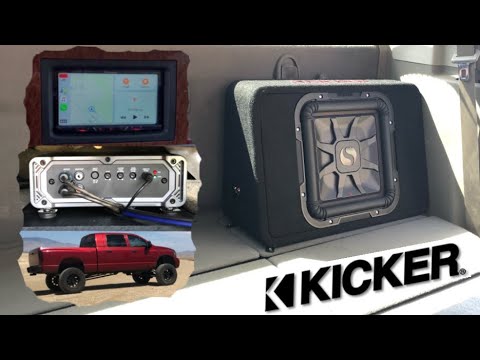 Kicker 12 Inch L7T Mega Cab Install! Loud And Clean!