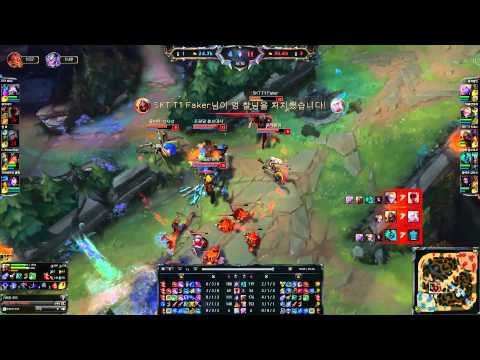 SKT T1 Faker * Zed vs Ahri  * Michell LOL PL Highlight 2015