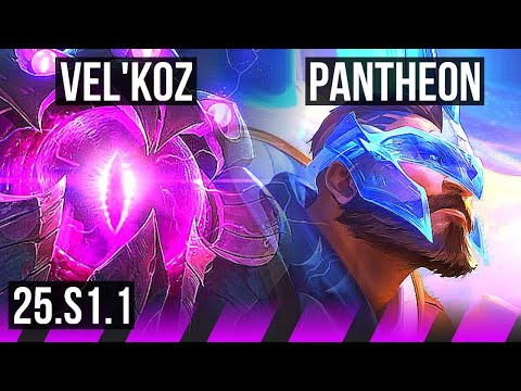 VEL'KOZ & Miss Fortune vs PANTHEON & Ezreal (SUP) | KR Diamond | 25.S1.1