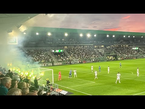 Tatran Prešov - Slovan Bratislava 26.07.25 New Stadium Futbal Tatran Aréna 1. Liga Slovensko Pyro