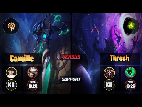Hoit CAMILLE (Support) [Press the Attack] VS THRESH - Grandmaster KR Patch 10.25
