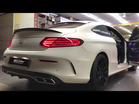 Mercedes-Benz C200 Coupe w/ARMYTRIX Turbo-back Valvetronic Exhaust l Open & Closed Valve Comparison