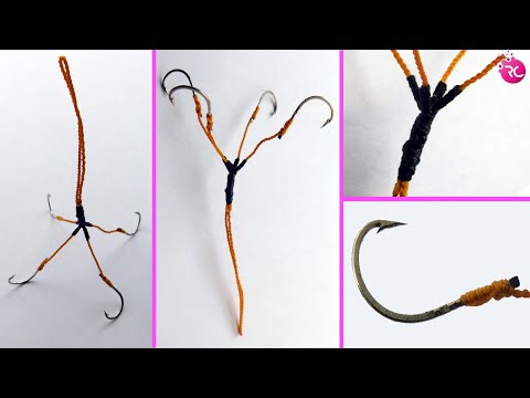 How to Tie 4 Hook Jhupi - রুই মৃগেল এর ঝুপী কাঁটা বাঁধা | Rozina’s Club