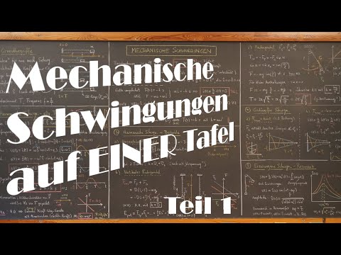 PHYSIK-ABIVORBEREITUNG: Mechanische Schwingungen auf EINER Tafel - Teil 1