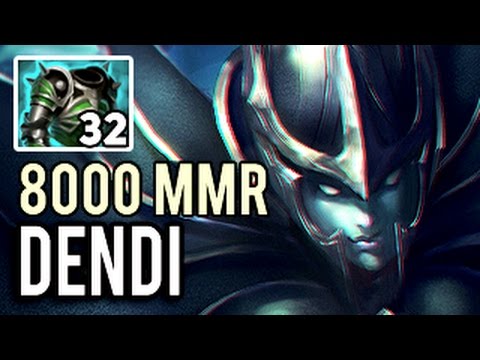 Dendi 8000 MMR King of HIT with Brutal Phantom Assassin 32 Armor Dota 2
