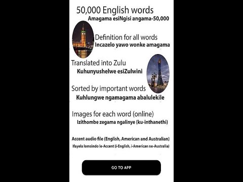 English zulu dictionary