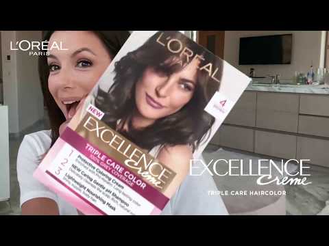 100% Gray Coverage with L'Oreal Excellence Creme Hair...