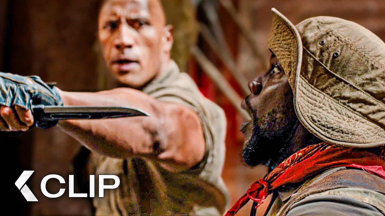 The EPIC Bazaar Fight Scene - JUMANJI: Welcome To The Jungle Clip (2017) The Rock, Kevin Hart