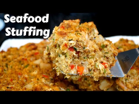 How To Make Seafood Stuffing | Easy & Delicious Seafood Stuffing/Dressing Recipe #MrMakeItHappen