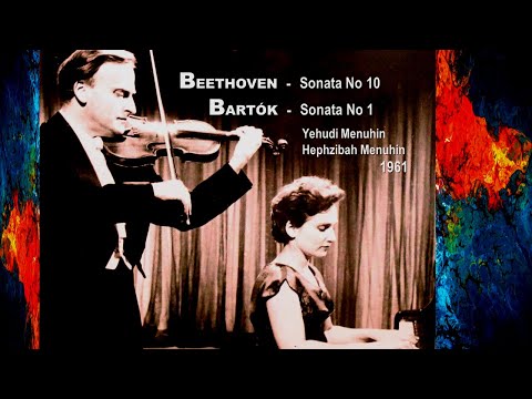 BEETHOVEN  -  Sonata No 10 & BARTÓK  -  Sonata No 1 ~ Yehudi Menuhin, Hephzibah Menuhin, 1961
