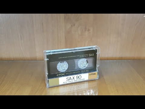Звуковой тест аудиокассеты TDK SA-X 90, Type ll, 1988 год, б/у, second hand #tdk #audiocassette