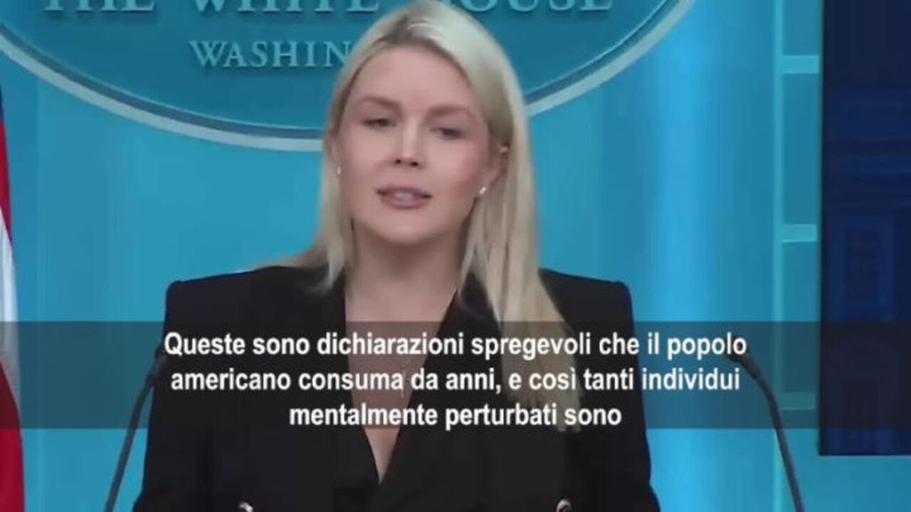 Leavitt (Portavoce Casa Bianca): Accuse Democratici a Trump ispirano azioni di persone disturbate