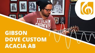 Video thumbnail for Gibson Dove Custom Acacia AB | Musikhaus Kirstein by Musikhaus Kirstein