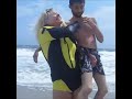 Strong Woman Lift Man With One Hand