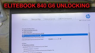 ELITEBOOK 840 G6 - BIOS UNLOCKING