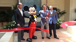 Mickey Mouse Helps Cut Ribbon at Four Seasons Resort Orlando at Walt Disney World Resort Opening