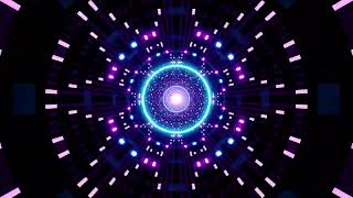 Mandala with Circle NEON Blue Metallic LOOP | Abstract Background | Relax | Motion 4k Screensaver