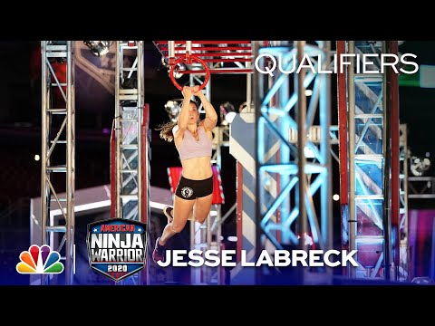 Jesse Labreck Makes Ninja History - American Ninja Warrior Qualifiers 2020