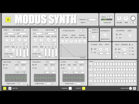 MODUS - Subtractive Synth made in Max MSP
