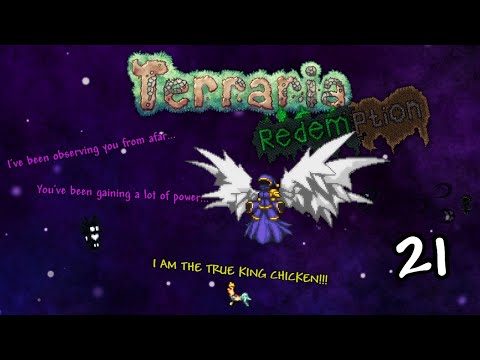 Terraria [Mod of Redemption] Let's Play Episode 21: Ancient Deities and Cosmic Angels!