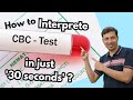 How To Interpret CBC Test In 30 Seconds CBC Report Explained For Medical Students Doctors