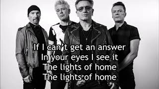 U2 - Lights Of Home (Lyric Video)