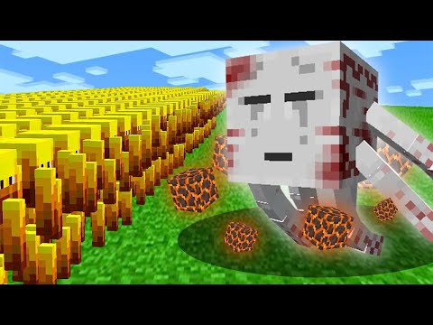 EPIC Showdown: 1000 BLAZES vs GIANT DEMON GHAST in Minecraft!