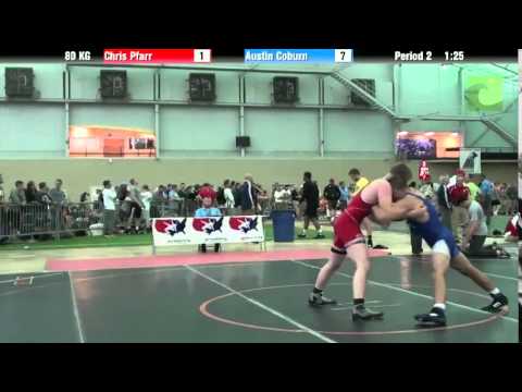 80 KG Chris Pfarr vs Austin Coburn