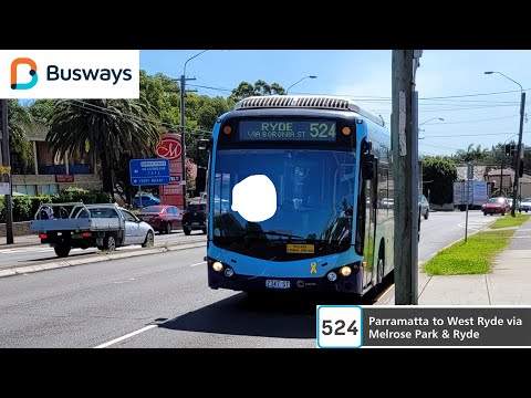 Busways Ryde 2347 ST Volvo B7RLE Custom CB80 bus ride.