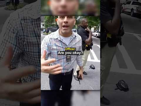 Biker Breaks Down After a Crash