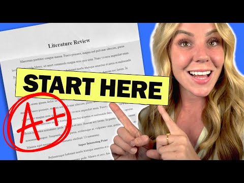 LITERATURE REVIEW Tutorial: Writing the Literature Review Real Example