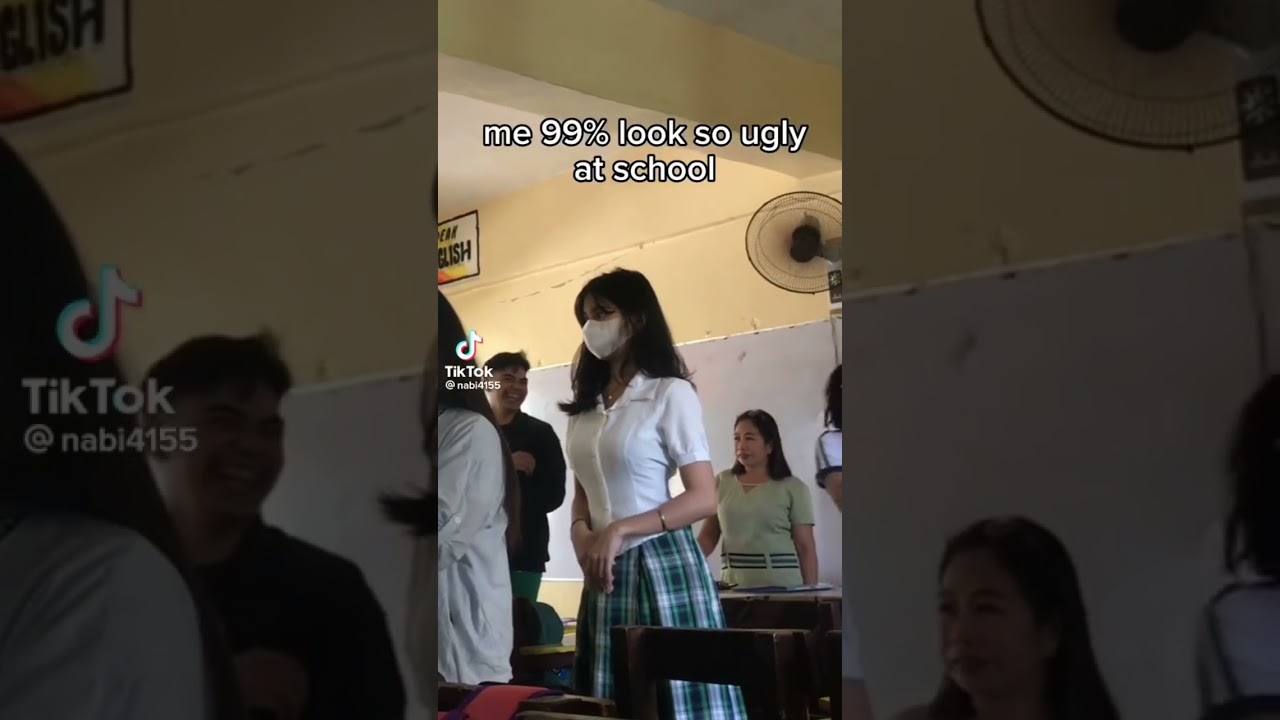 me 99% look so ugly at school