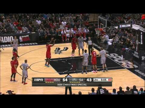 Dwight Howard vs San Antonio Spurs 2013.12.25