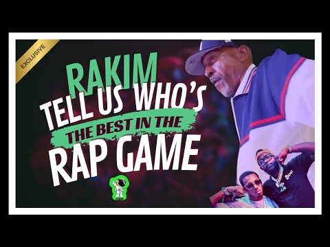 RAKIM “GOD MC” TALKS WHO’S THE BEST RAPPERS IN THE GAME TODAY! 💯