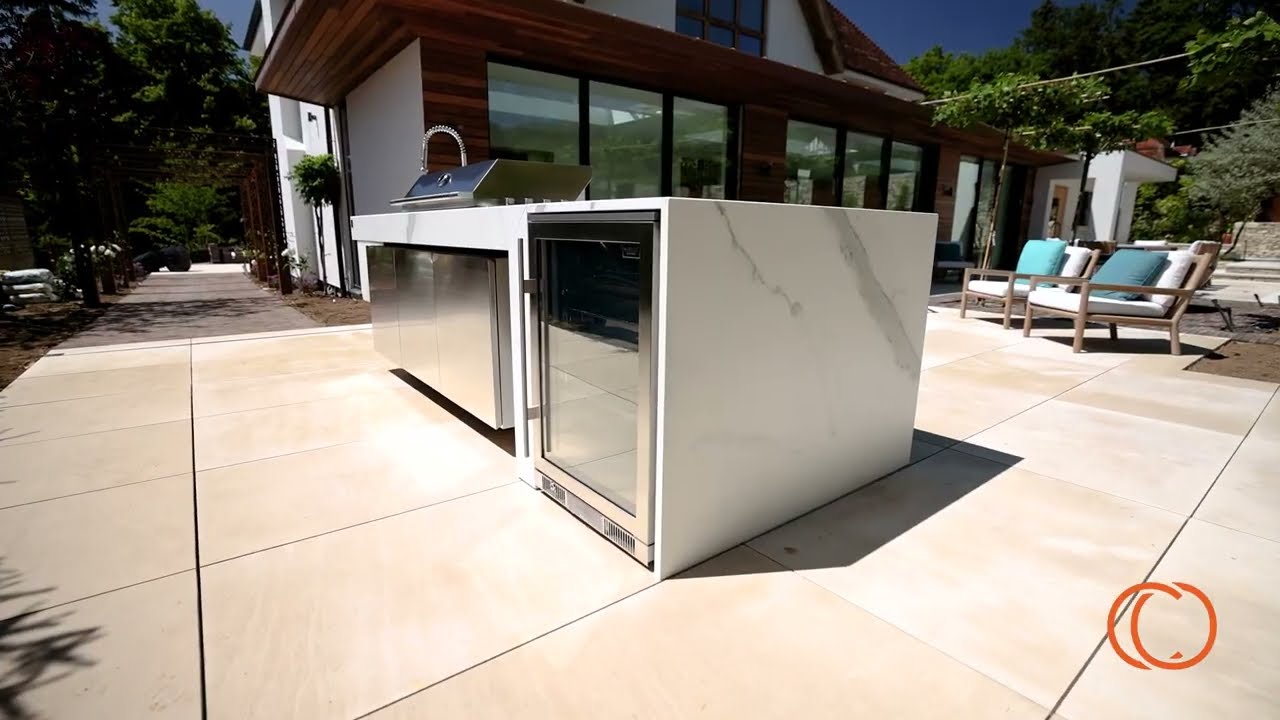 🔥 Outdoor Kitchen Grills & BBQ Island  | Custom Marble Outdoor Grill Design