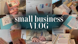 A DAY IN THE LIFE OF A SMALL BUSINESS OWNER // Etsy restock, adding listings & more!