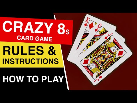 How to Play Crazy Eights Card Game : Crazy Eights Complete Rules and Instructions