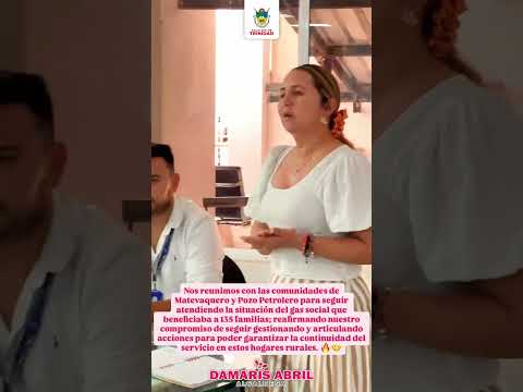 Nos reunimos con las comunidades de Matevaquero y el pozo petrolero.