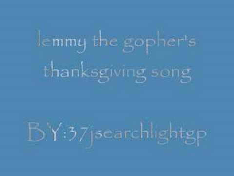 lemmy the gopher-thanksgiving