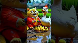 Download lagu Cute Duck, Orange Cat & Grandma Coloring Colorful Chicks in Labr4k with Grandma K4bur's Rooster mp3